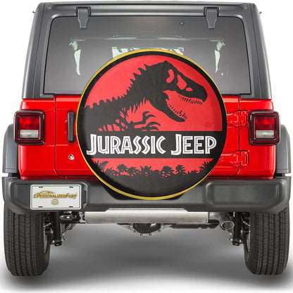Jurassic Park Jeep Spare Tire Wheel Cover – Leather Car Accessories - PersonalizedFury