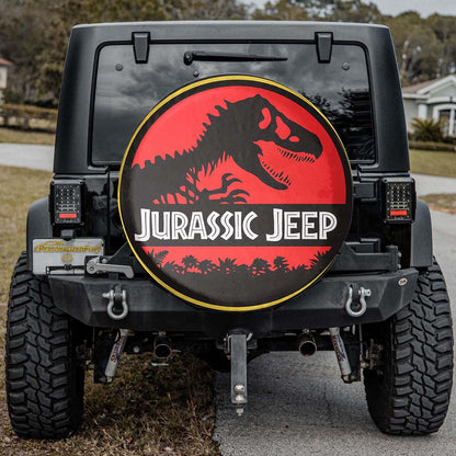 Jurassic Park Jeep Spare Tire Wheel Cover – Leather Car Accessories - PersonalizedFury