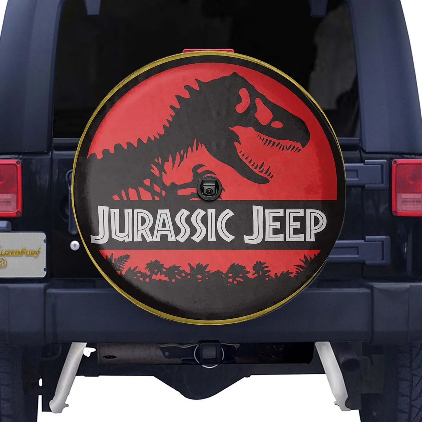 Jurassic Park Jeep Spare Tire Wheel Cover – Leather Car Accessories - PersonalizedFury