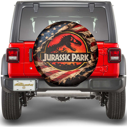 Jurassic Park Leather Spare Tire Cover - Automotive Accessories - Image 1