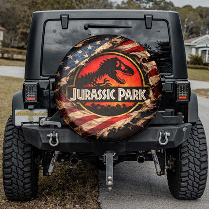 Jurassic Park Leather Spare Tire Cover - Automotive Accessories - Image 2