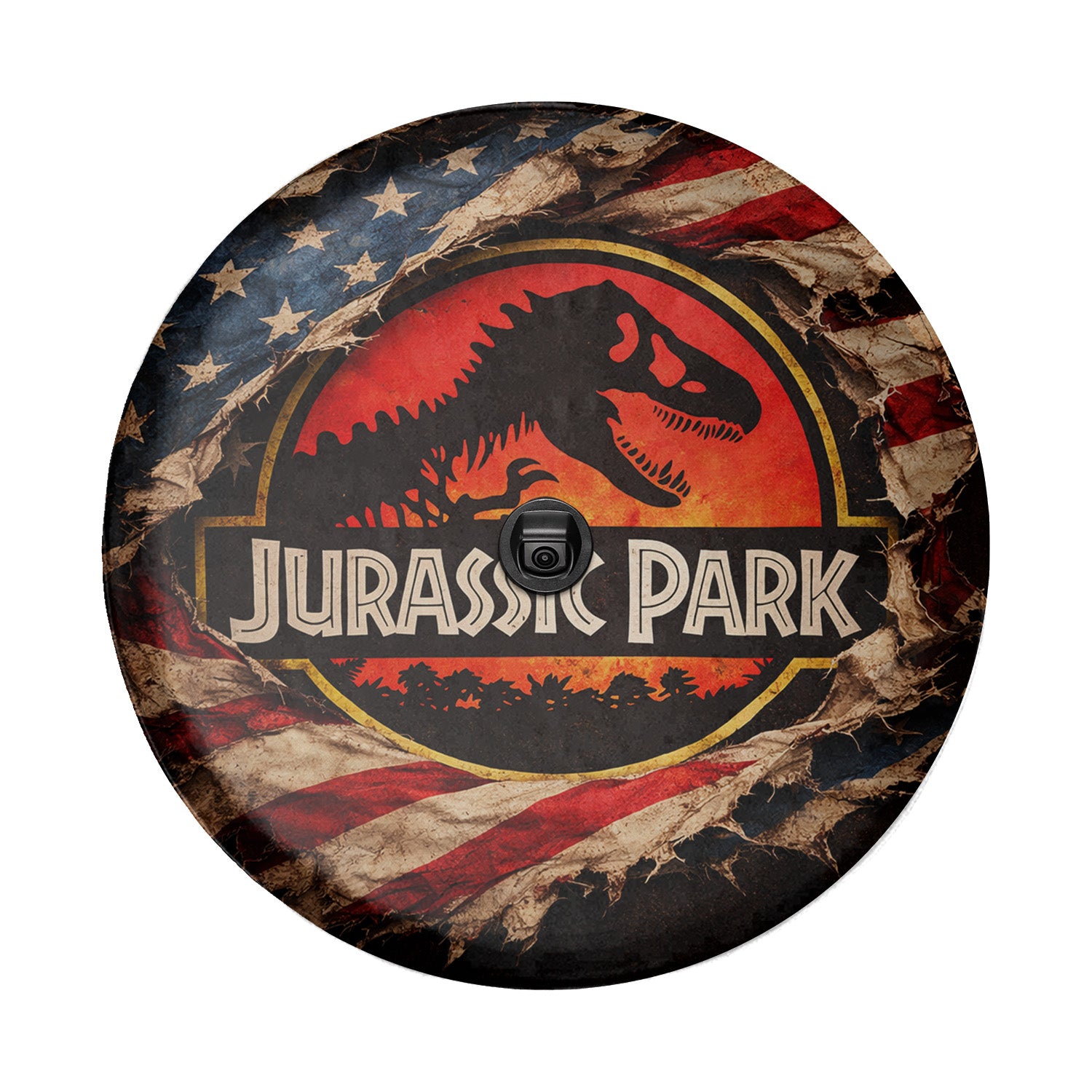 Jurassic Park Leather Spare Tire Cover - Automotive Accessories - Image 5