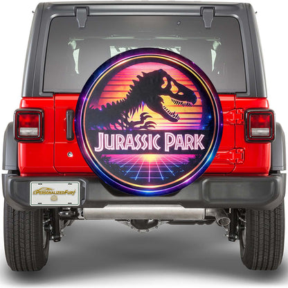 Jurassic Park Leather Spare Tire Cover for Vehicles - Image 1