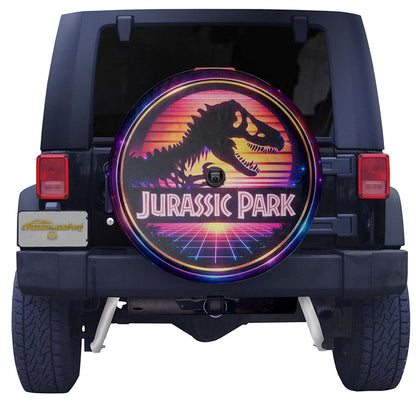 Jurassic Park Leather Spare Tire Cover for Vehicles - Image 3