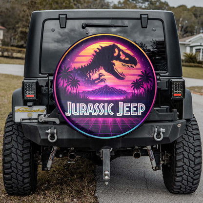Jurassic Park Leather Spare Tire Wheel Cover - Car Accessories - Image 1