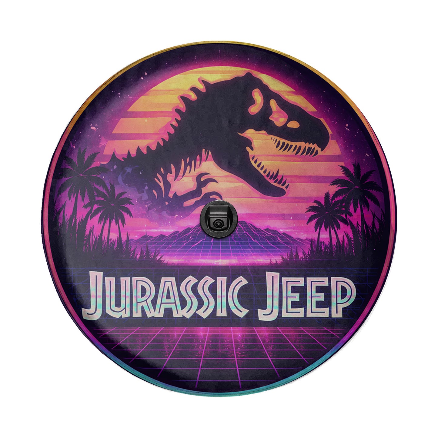 Jurassic Park Leather Spare Tire Wheel Cover - Car Accessories - Image 5