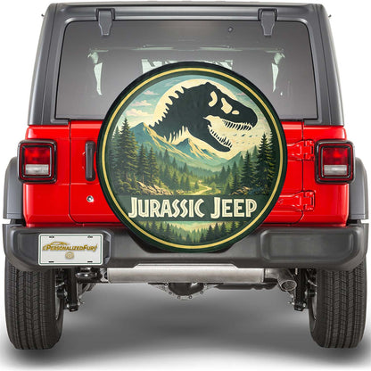 Jurassic Park Leather Wheel Cover – Spare Tire Cover for Car Accessories - Image 2