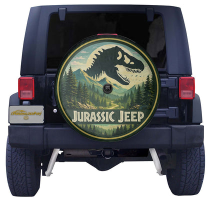 Jurassic Park Leather Wheel Cover – Spare Tire Cover for Car Accessories - Image 3