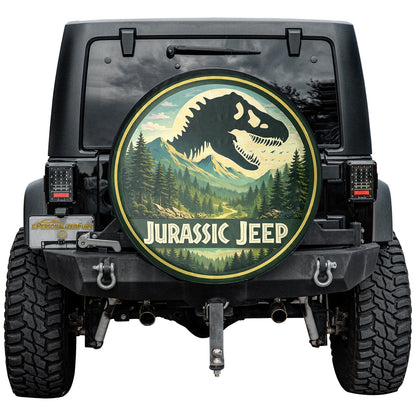 Jurassic Park Leather Wheel Cover – Spare Tire Cover for Car Accessories - Image 4
