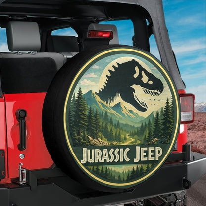 Jurassic Park Leather Wheel Cover – Spare Tire Cover for Car Accessories - Image 6