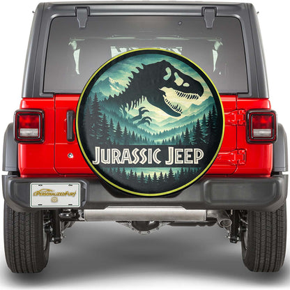 Jurassic Park Leather Wheel Cover for Spare Tire - Image 1