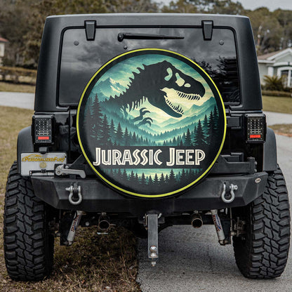 Jurassic Park Leather Wheel Cover for Spare Tire - Image 2