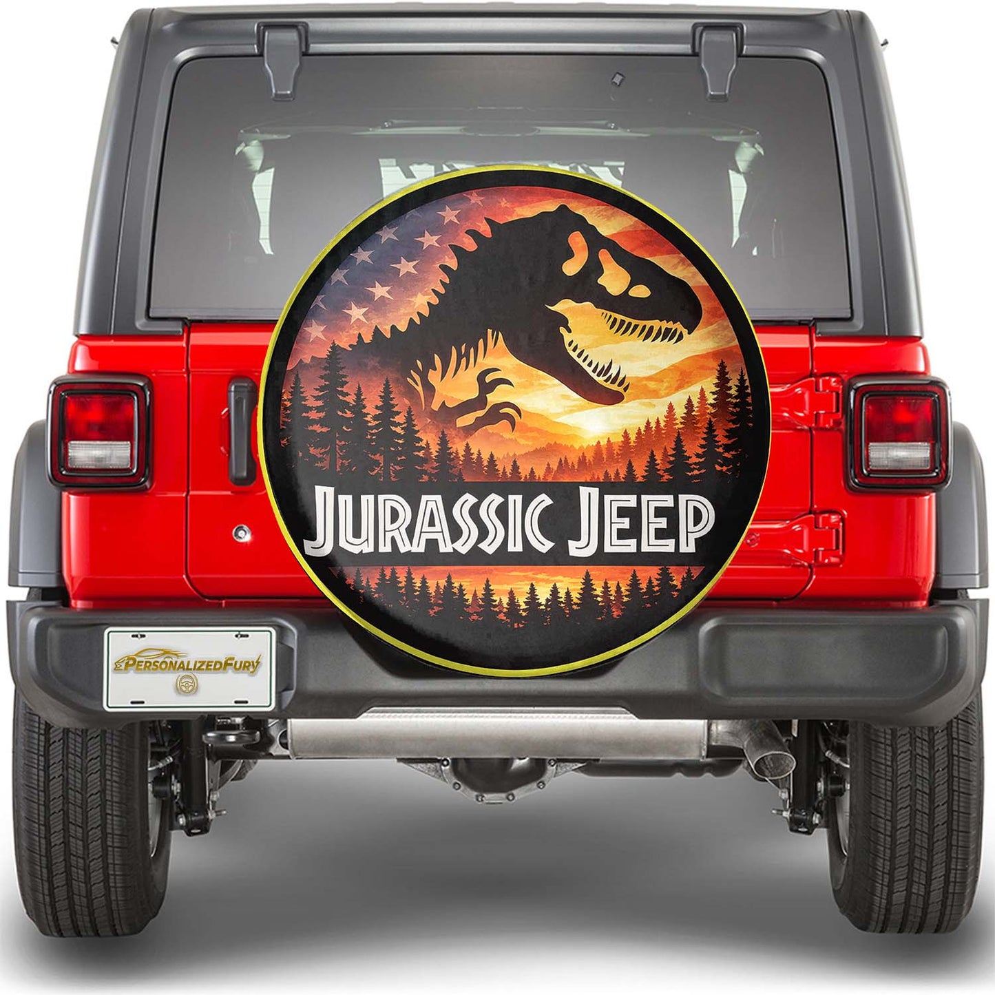 Jurassic Park Spare Tire Cover – Leather Wheel Cover - Image 2