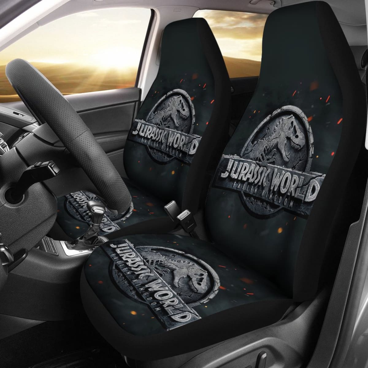 Jurassic Park Symbol 2020 Seat Covers Amazing Best Gift Ideas 2020 Universal Fit 090505