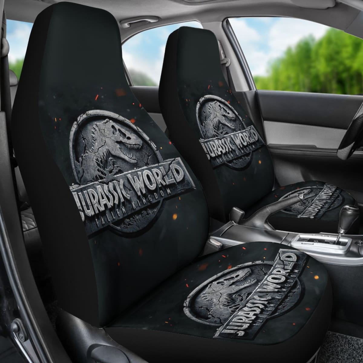 Jurassic Park Symbol 2020 Seat Covers Amazing Best Gift Ideas 2020 Universal Fit 090505