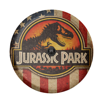 Jurassic Park Wheel Cover – Leather Automotive Spare Tire Covers - Image 5
