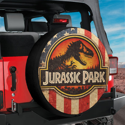 Jurassic Park Wheel Cover – Leather Automotive Spare Tire Covers - Image 6