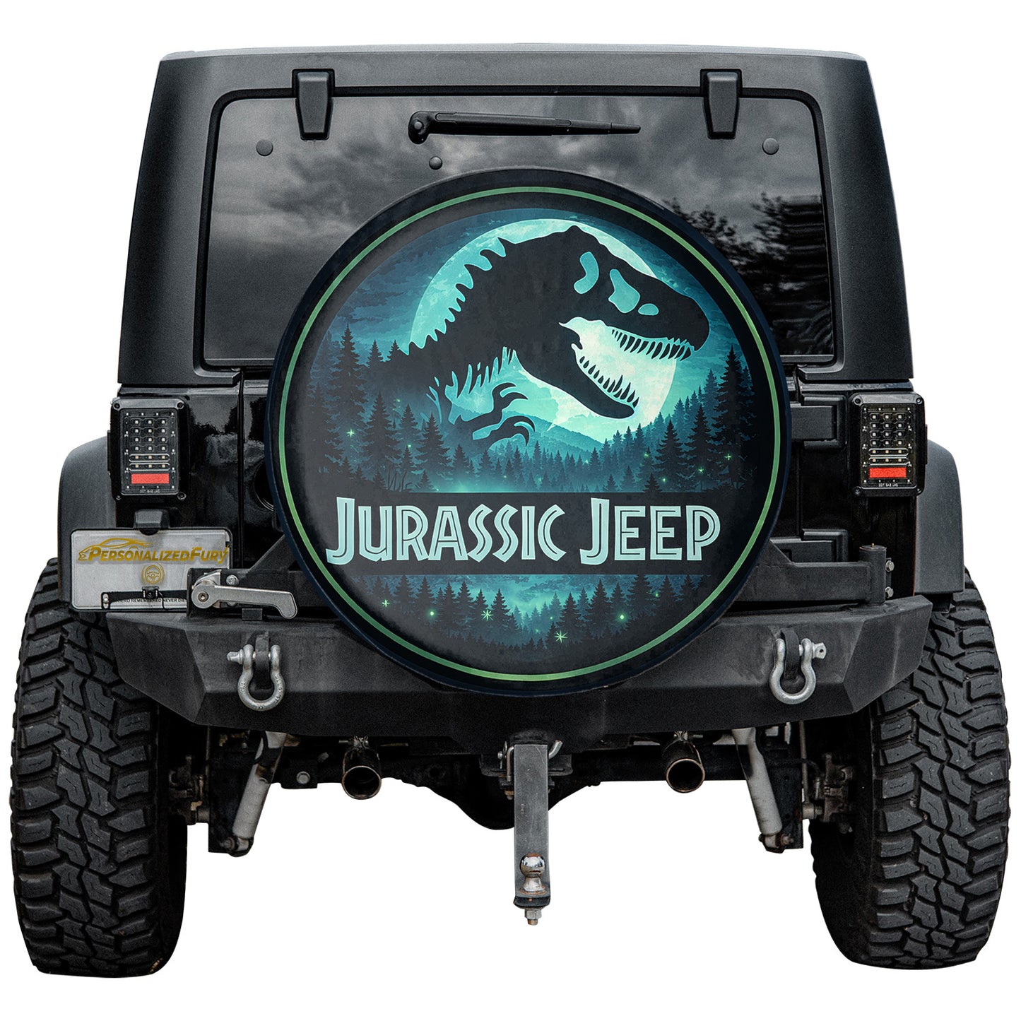 Jurassic Park Wheel Cover Leather Spare Tire Cover - Car Accessories - Image 4