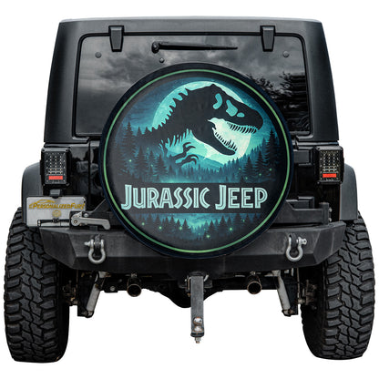 Jurassic Park Wheel Cover Leather Spare Tire Cover - Car Accessories - Image 4