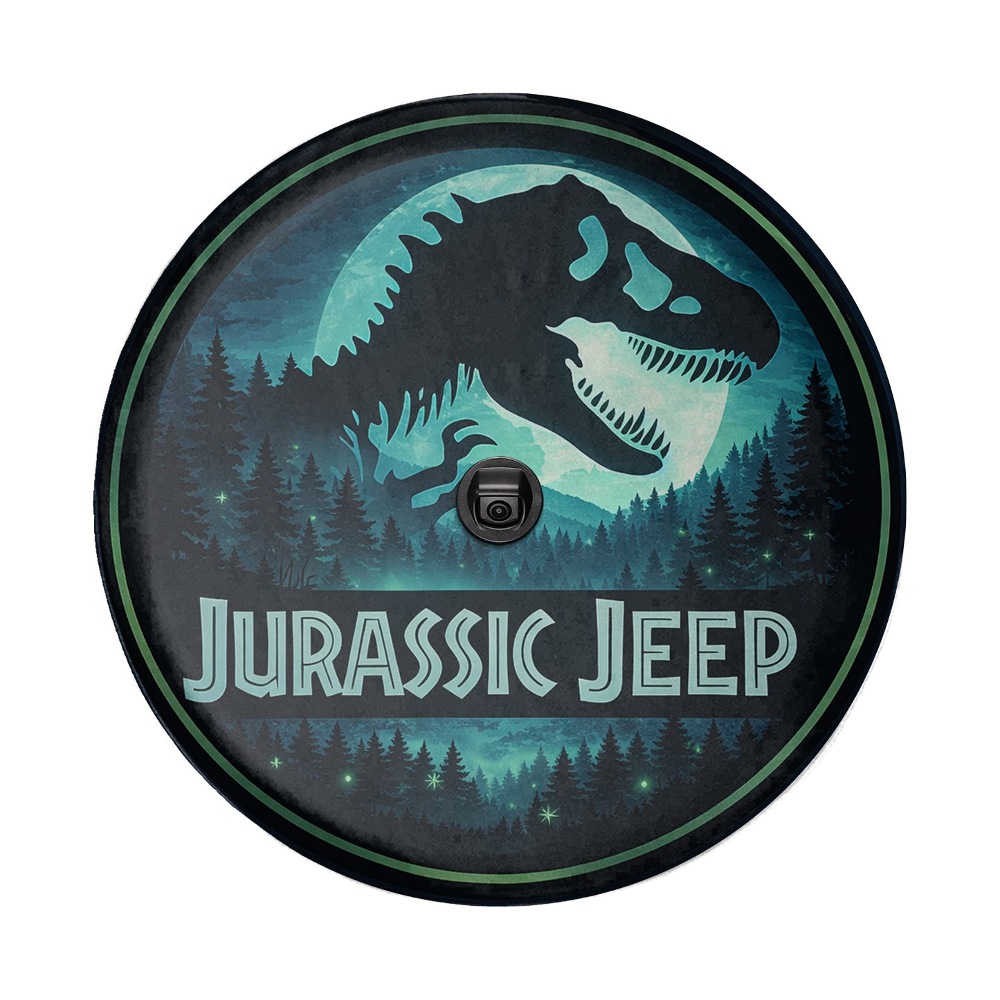 Jurassic Park Wheel Cover Leather Spare Tire Cover - Car Accessories - Image 5