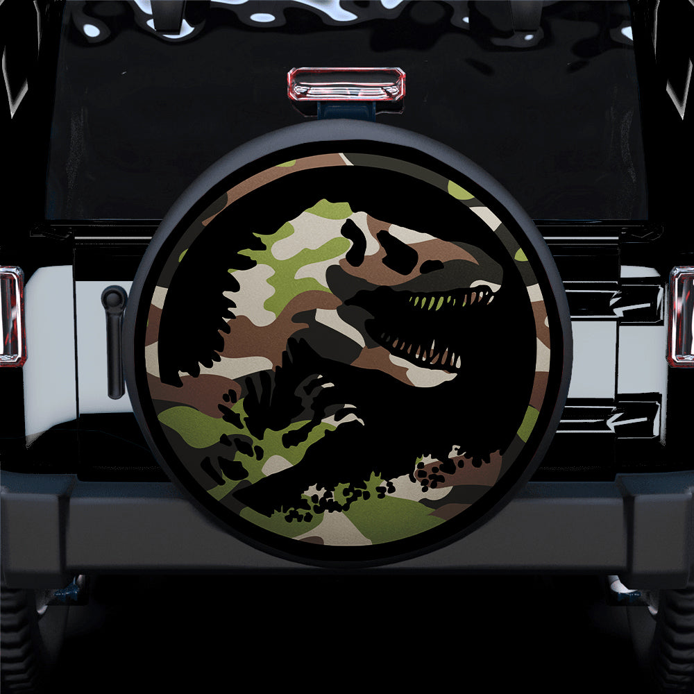 Jurassic Trex Dinosaur Camo Car Spare Tire Cover