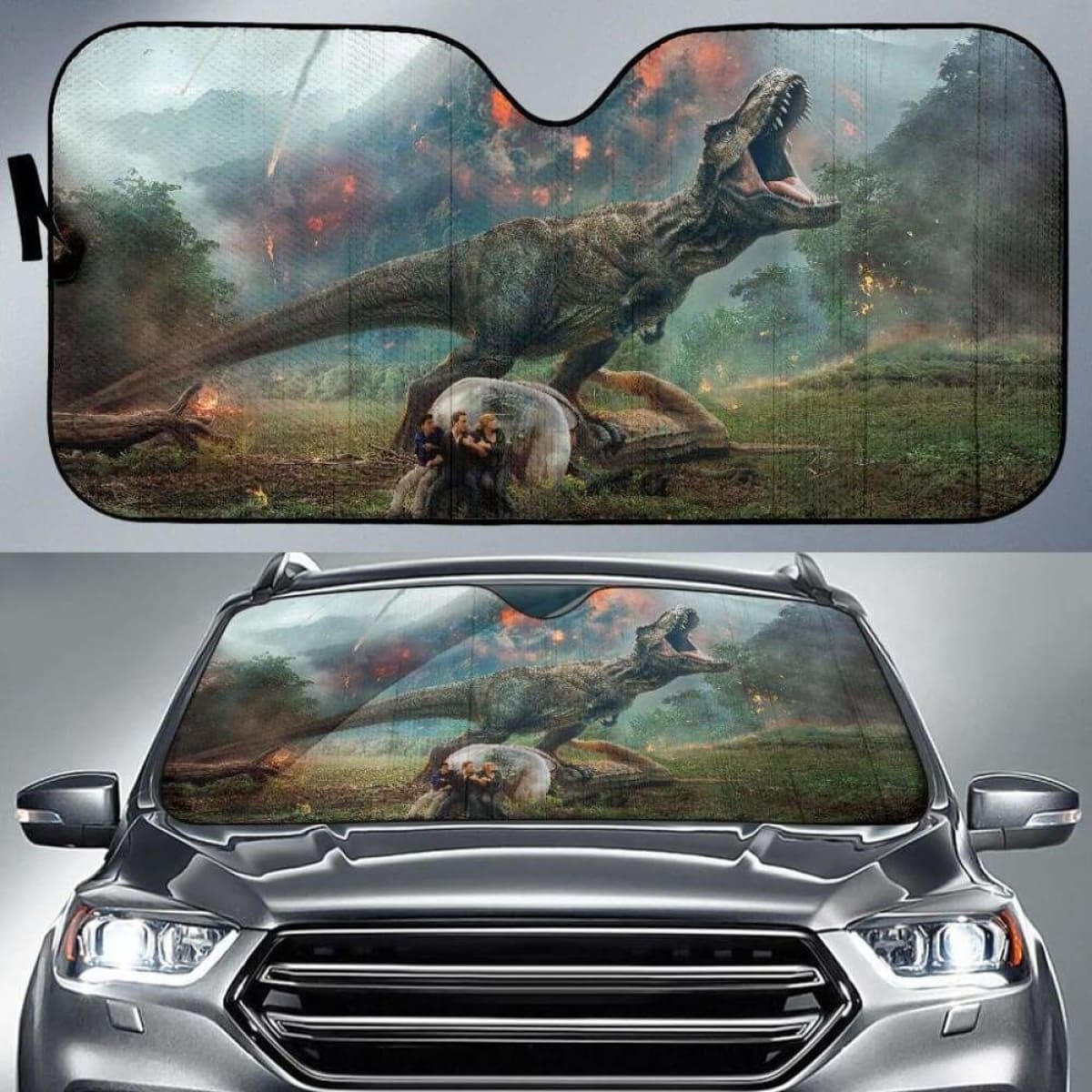 Jurassic World Car Auto Sun Shades Universal Fit 051312