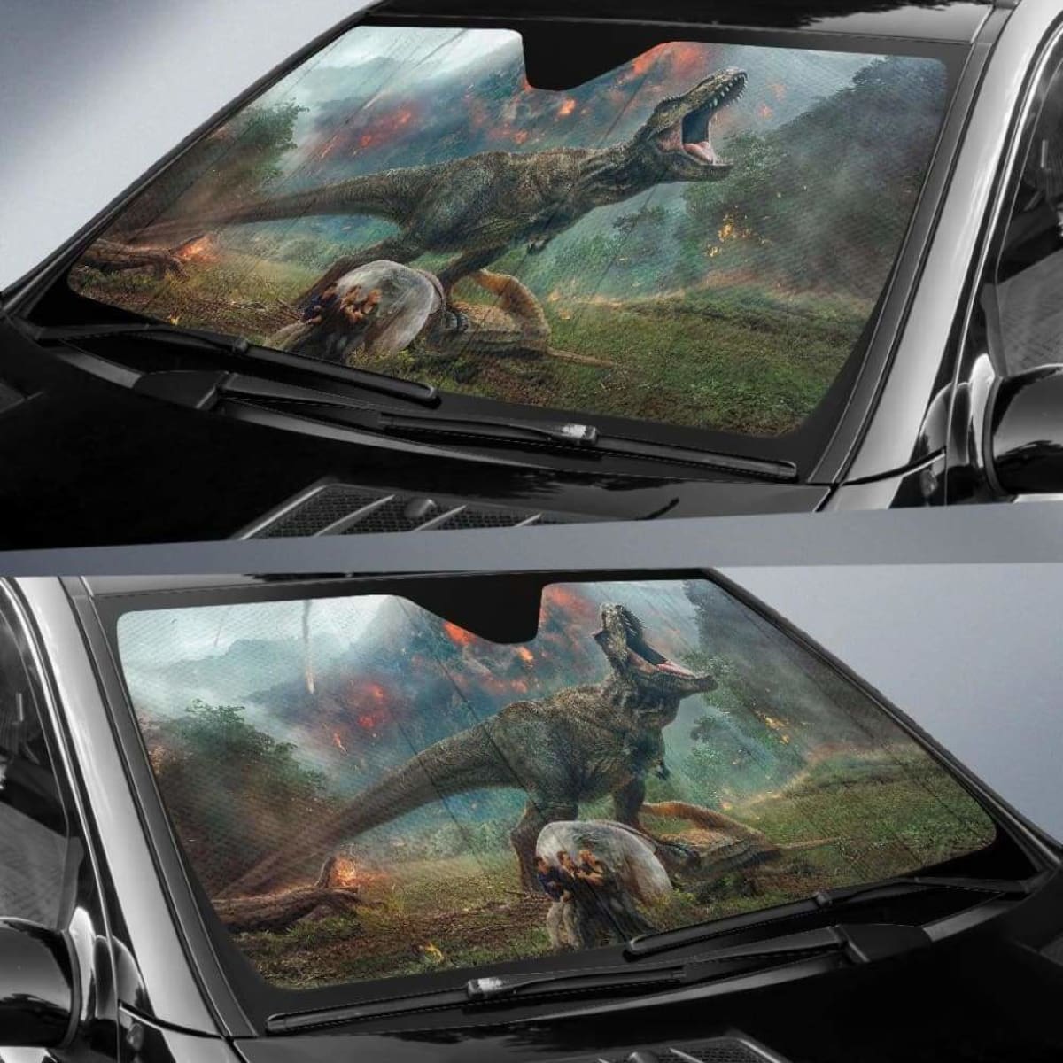 Jurassic World Car Auto Sun Shades Universal Fit 051312