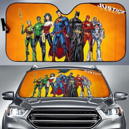 Justice League Auto Sun Shade 918b Universal Fit
