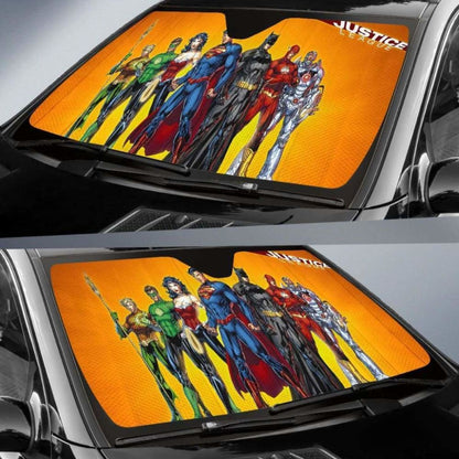 Justice League Auto Sun Shade 918b Universal Fit