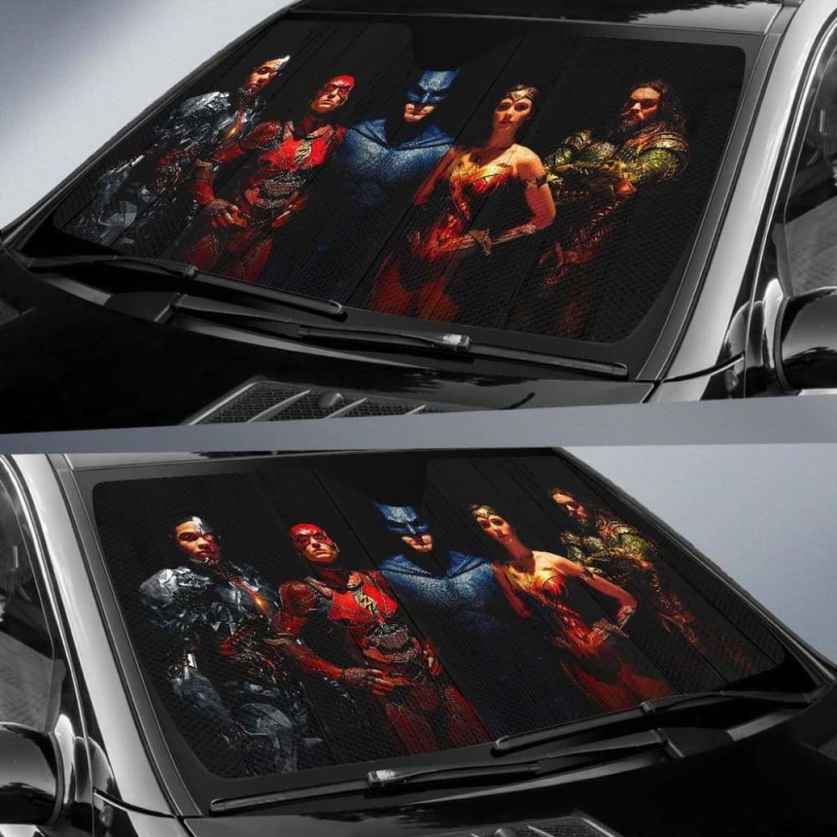 Justice League Car Auto Sun Shades Universal Fit 051312