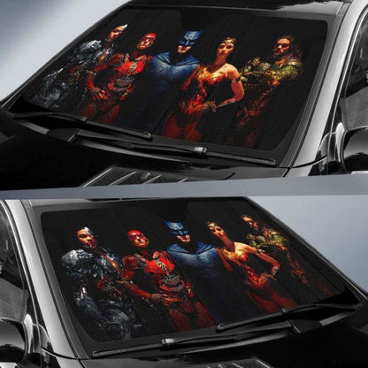 Justice League Car Auto Sun Shades Universal Fit 051312
