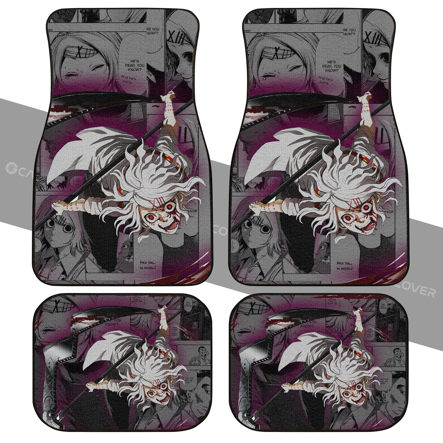 Juuzou Suzuya Car Floor Mats Custom Anime Tokyo Ghoul Car Interior Accessories