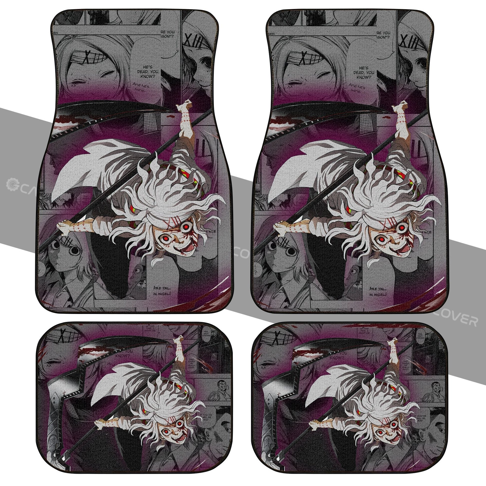 Juuzou Suzuya Car Floor Mats Custom Anime Tokyo Ghoul Car Interior Accessories