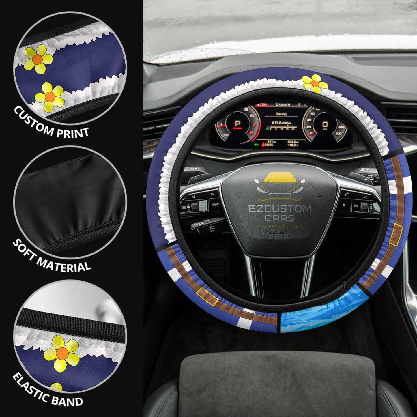 Juvia Lockser Fairy Tail Anime Steering Wheel Cover