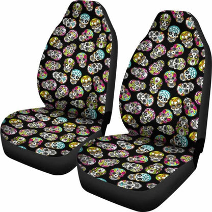 Jzp-Sugar Skull Car-Suv Seat Cover 01 Universal Fit 112611