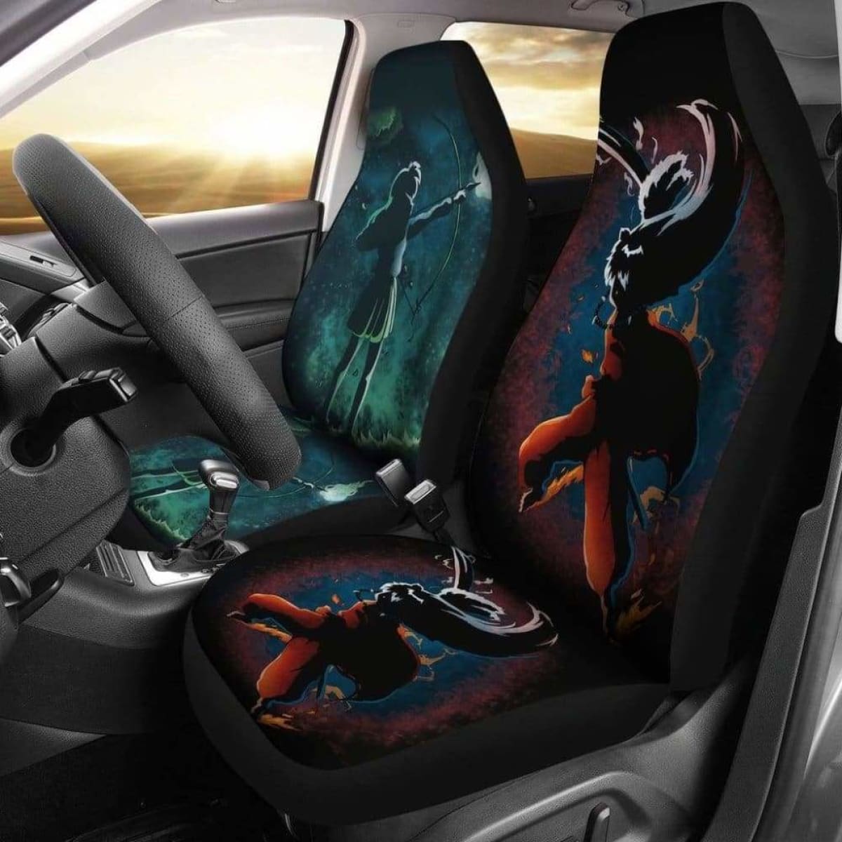 Kagome Vs Inuyasha Car Seat Covers Universal Fit 051012