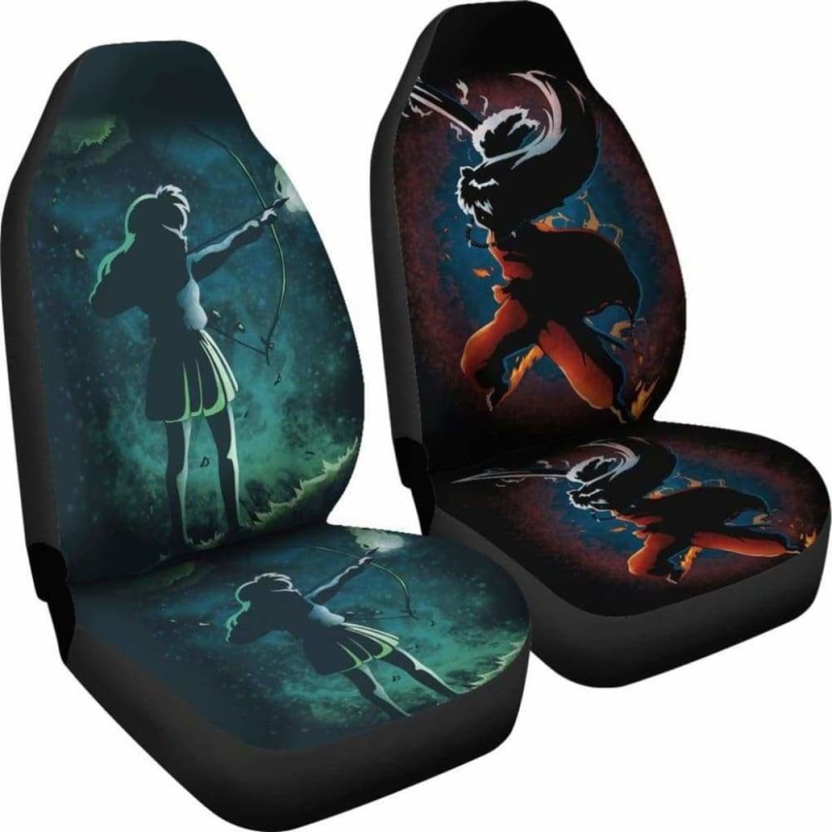 Kagome Vs Inuyasha Car Seat Covers Universal Fit 051012