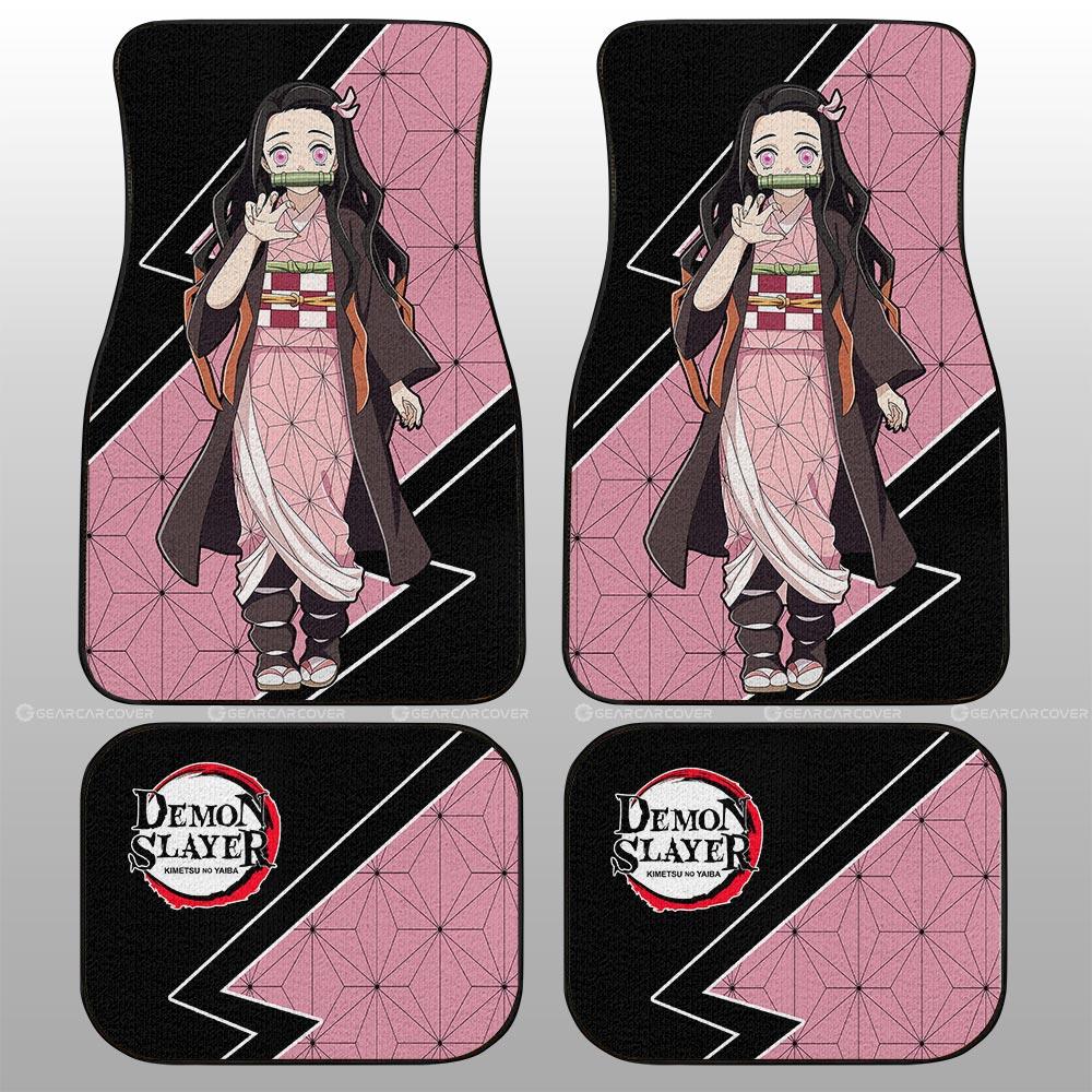 Kamado Nezuko Car Floor Mats Custom Demon Slayer Anime Car Accessories