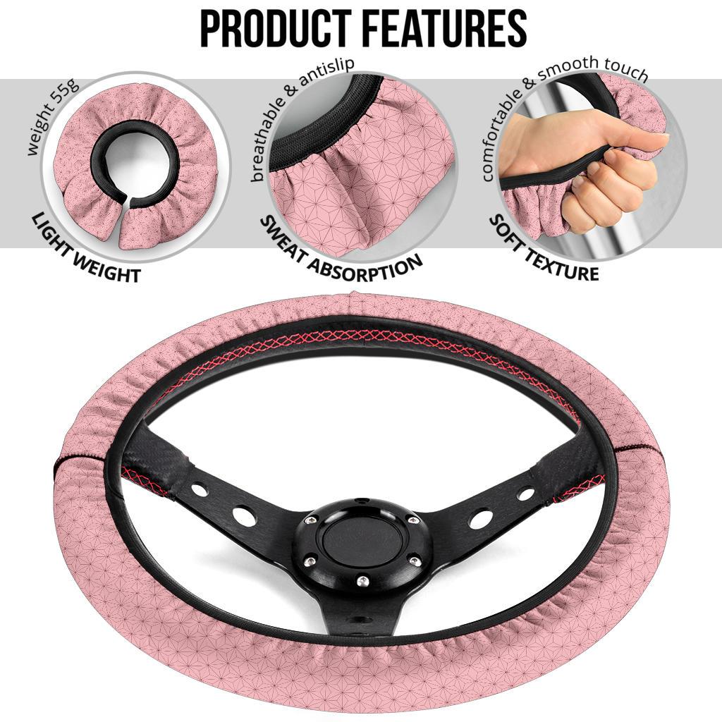 Kamado Nezuko Demon Slayer Anime Car Steering Wheel Cover 1