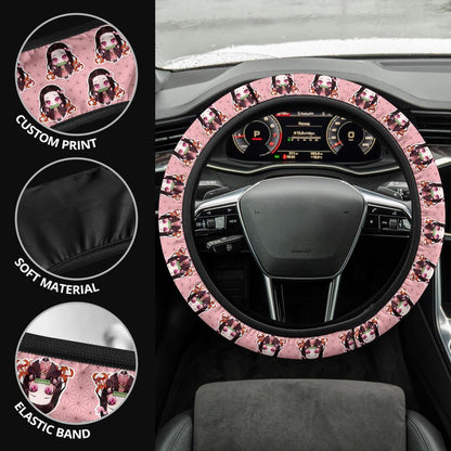 Kamado Nezuko Demon Slayer Anime Car Steering Wheel Cover 2