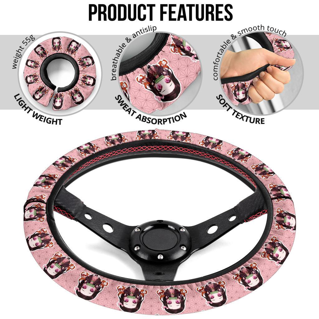 Kamado Nezuko Demon Slayer Anime Car Steering Wheel Cover 2
