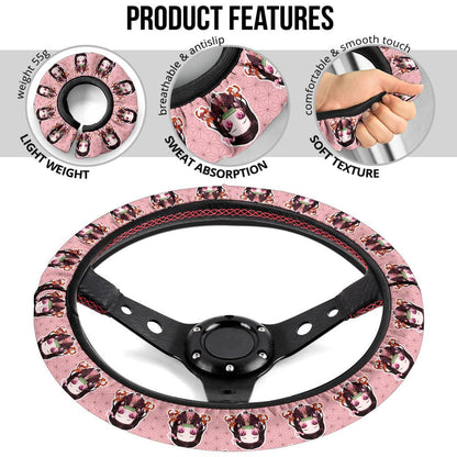 Kamado Nezuko Demon Slayer Anime Car Steering Wheel Cover 2