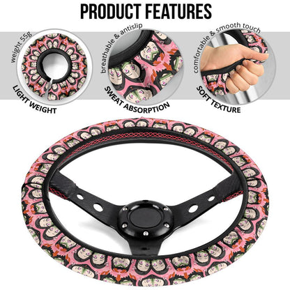 Kamado Nezuko Demon Slayer Anime Car Steering Wheel Cover 8