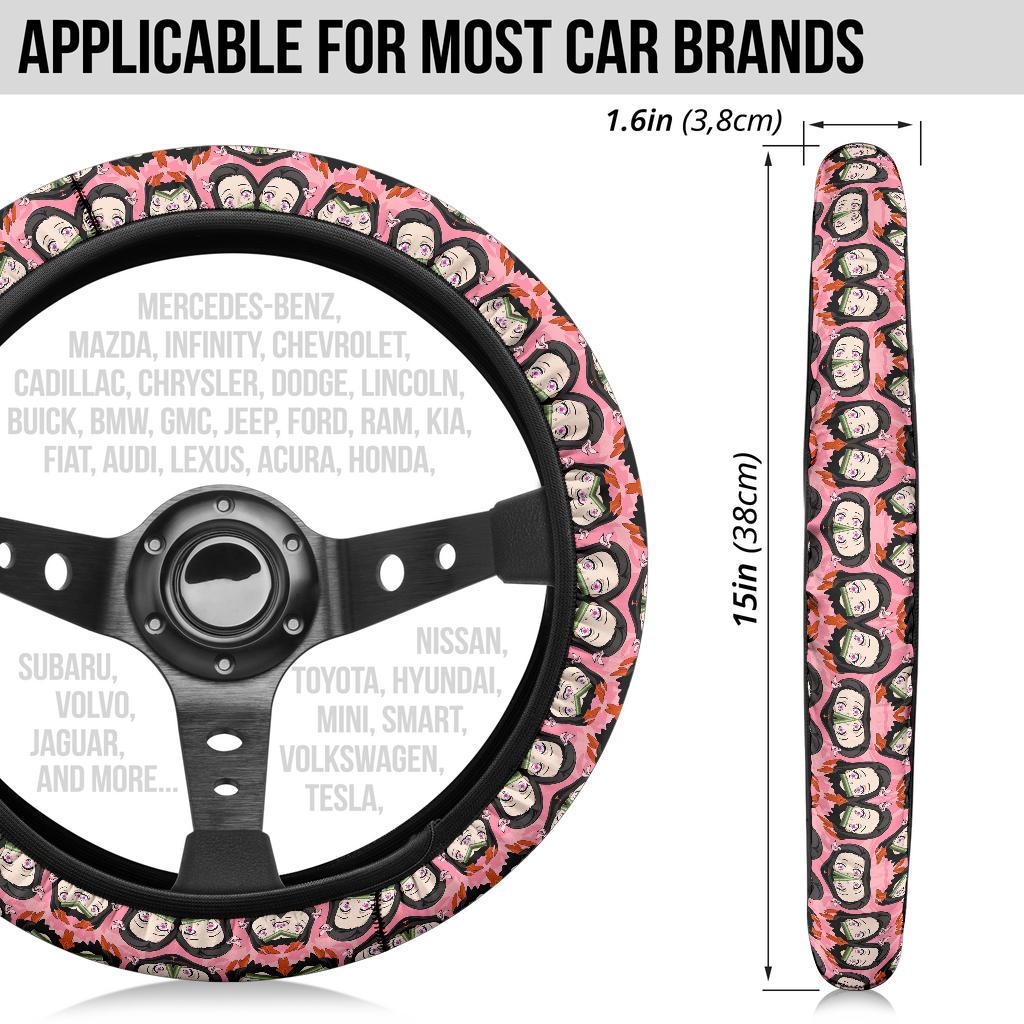 Kamado Nezuko Demon Slayer Anime Car Steering Wheel Cover 8