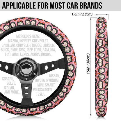 Kamado Nezuko Demon Slayer Anime Car Steering Wheel Cover 8