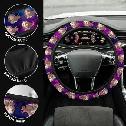 Kamado Nezuko Demon Slayer Anime Premium Custom Car Steering Wheel Cover 2