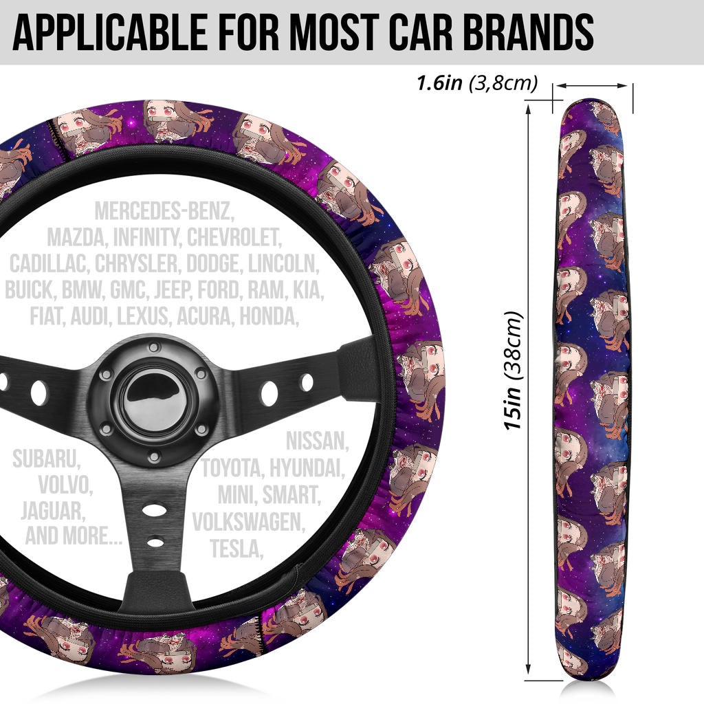 Kamado Nezuko Demon Slayer Anime Premium Custom Car Steering Wheel Cover 2