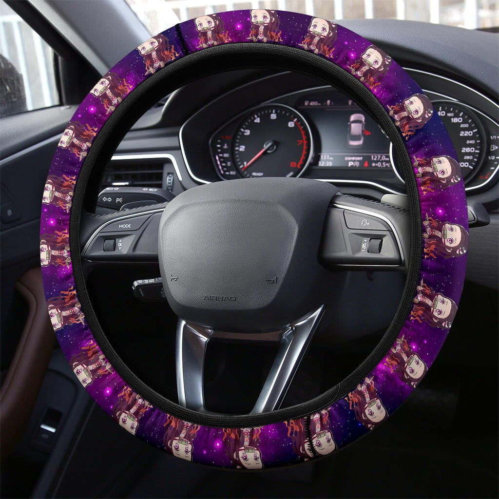 Kamado Nezuko Demon Slayer Anime Premium Custom Car Steering Wheel Cover 3