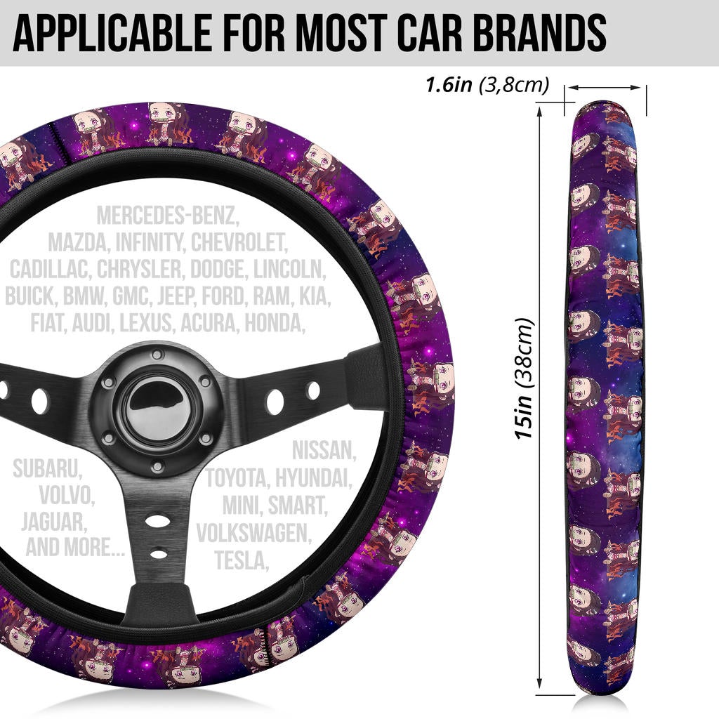 Kamado Nezuko Demon Slayer Anime Premium Custom Car Steering Wheel Cover 3