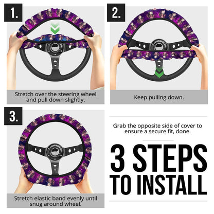 Kamado Nezuko Demon Slayer Anime Premium Custom Car Steering Wheel Cover 4